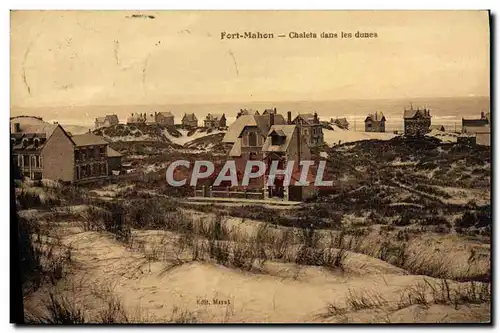 Cartes postales Fort Mahon Chalets dans les Dunes