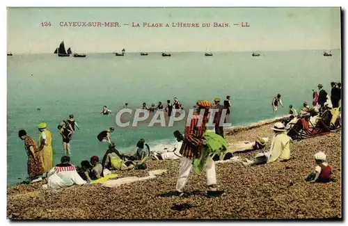 Cartes postales Cayeux sur Mer La Plage a L&#39Heure du Bain