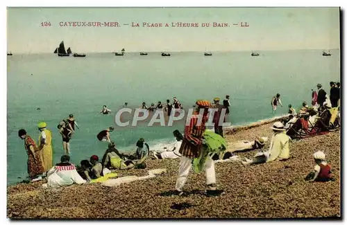 Cartes postales Cayeux sur Mer La Plage a L'Heure du Bain