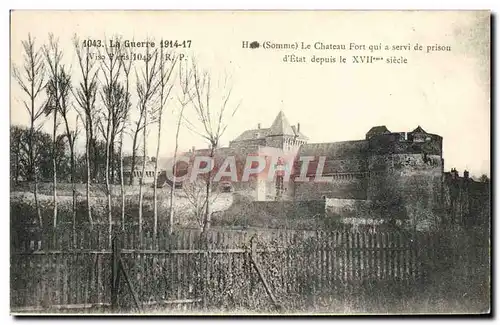 Cartes postales Ham Le Chateau Fort quai a servi de prison d&#39Etat