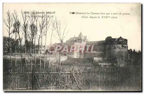 Cartes postales Ham Le Chateau Fort quai a servi de prison d'Etat