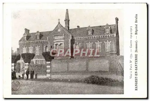 Cartes postales Hangest en Santerre Hopital Brulin