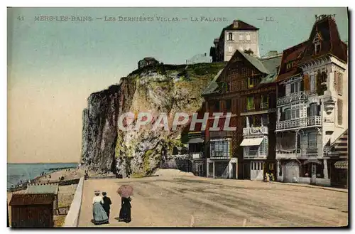 Cartes postales Mers les Bains Les Dernieres Villas La Falaise