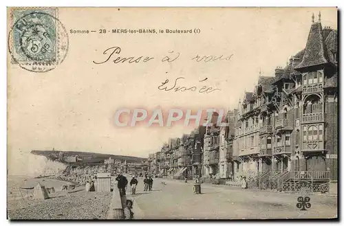 Cartes postales Mers les Bains Les le Boulevard