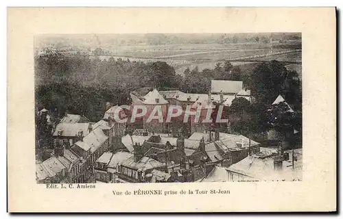 Ansichtskarte AK Vue de Peronne prise de la Tour St Jean