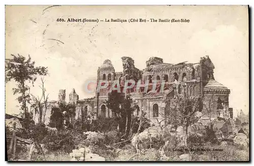 Cartes postales Albert La Basilique Militaria