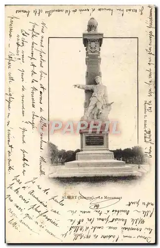 Cartes postales Albert Le Monument Militaria