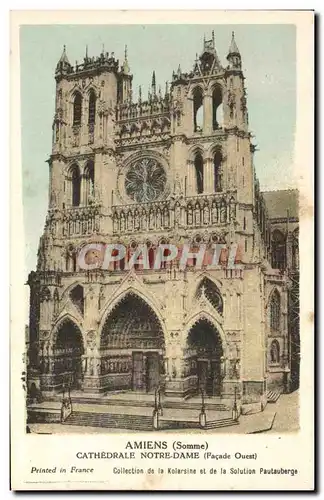 Ansichtskarte AK Amiens Cathedrale Notre Dame