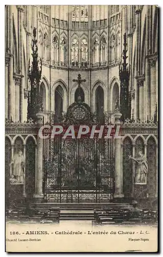 Cartes postales Amiens Cathedrale L&#39entree du Choeur