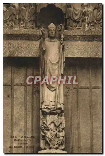 Ansichtskarte AK Amiens Cathedrale Statue de Saint Firmin