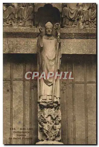 Cartes postales Amiens Cathedrale Statue de Saint Firmin