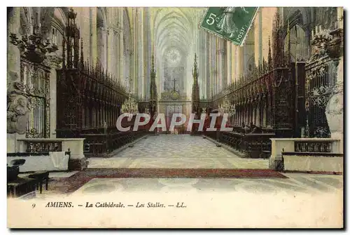 Ansichtskarte AK Amiens La Cathedrale Les Stalles