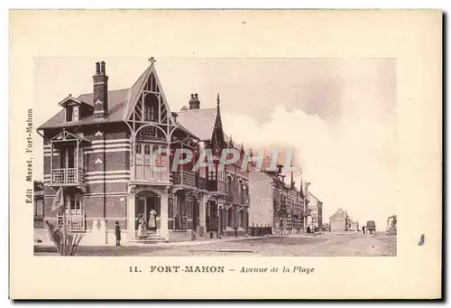 Cartes postales Fort Mahon Avenue de la Plage