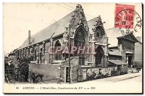 Cartes postales Amiens L&#39Hotel Dieu Construction du XV s