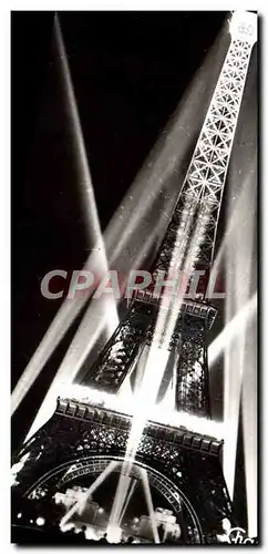 Cartes postales moderne Paris La Tour Eiffel illuminee