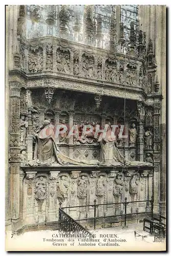 Ansichtskarte AK Cathedrale de Rouen Tombeaux des Cardinaux d&#39Amboise