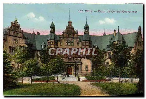 Cartes postales Metz Palais du General Gouverneur