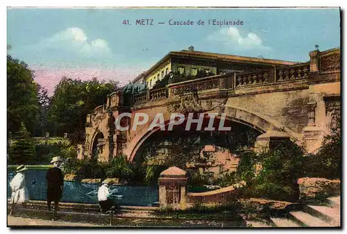Cartes postales Metz Cascade de l&#39Esplanade