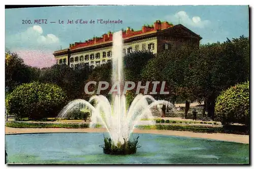 Ansichtskarte AK Metz Le Jet d&#39Eau de l&#39Esplanade