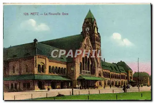 Ansichtskarte AK Metz La Nouvelle Gare