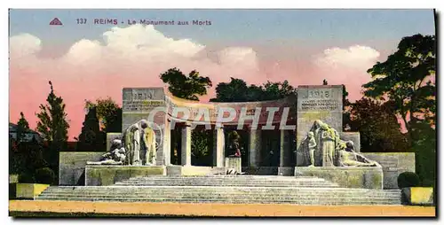 Cartes postales Reims Le Monument aux Morts