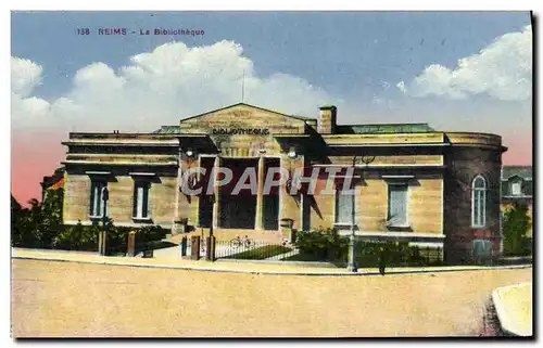 Ansichtskarte AK Reims La Bibliotheque