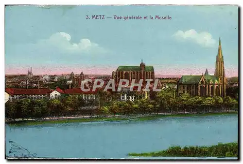 Cartes postales Metz Vue Generale et la Moselle