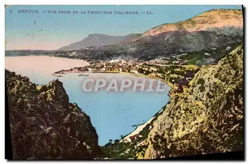 Ansichtskarte AK Menton Vue Prise de la Frontiere Italienne