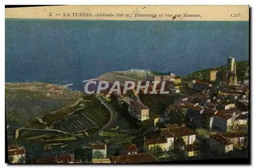 Cartes postales La Turbie Panorama Et Vue Sur Monaco