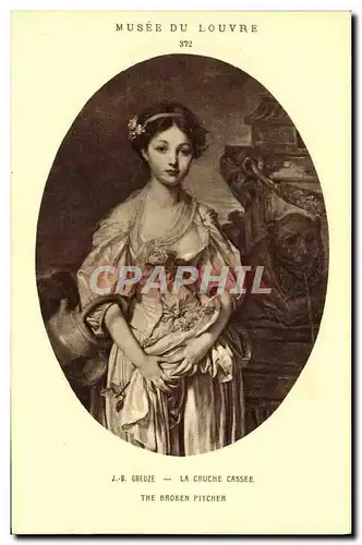 Cartes postales Greuze La Cruche Cassee Paris Musee du Louvre