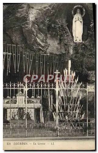 Cartes postales Lourdes La Grotte