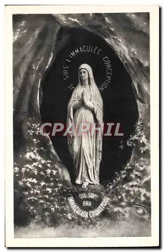 Cartes postales Lourdes La vierge de la grotte