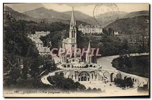 Cartes postales Lourdes Vue Plongeante