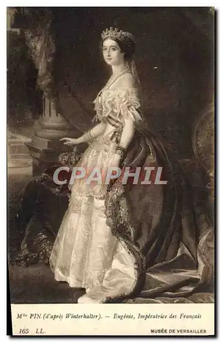 Cartes postales Mlle Pin Eugenie Imperatrice Des Francais Musee de Versailles