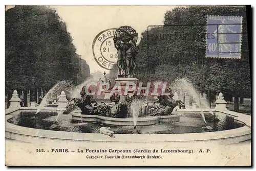 Ansichtskarte AK Paris La Fontaine Carpeaux Jardin du Luxembourg