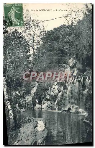 Cartes postales Bois De Boulogne La Cascade