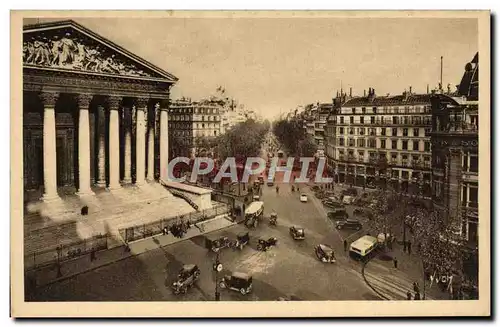Cartes postales Paris La Madeleine Et Le Boulevard de la Madeleine