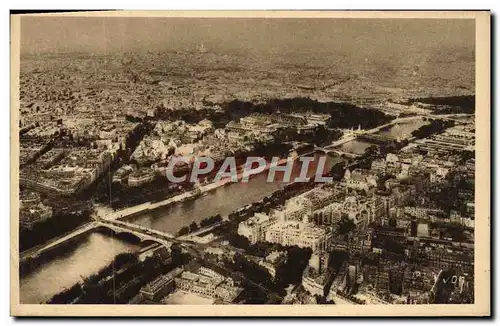 Ansichtskarte AK Paris Vue Panoramique Prise De La Tour Eiffel sur la Seine et la butte Montmartre