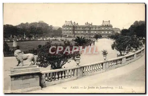 Ansichtskarte AK Paris Le Jardin Du Luxembourg Lion