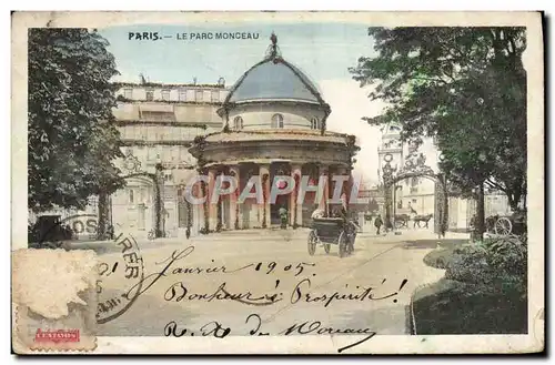 Cartes postales Paris Le Parc Monceau