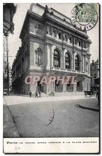 Cartes postales Paris Le Nouvel Oepra Comique La Place Boieldieu