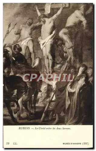 Ansichtskarte AK Rubens Le Christ Entre Les Deux Larrons Musee d&#39Anvers