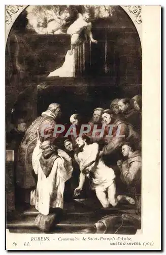 Ansichtskarte AK Rubens Communion De Saint Francois d&#39Assise Musee d&#39Anvers