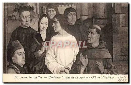 Cartes postales Musee De Bruxelles Sentence inque De l&#39empereur Othor par Bouts