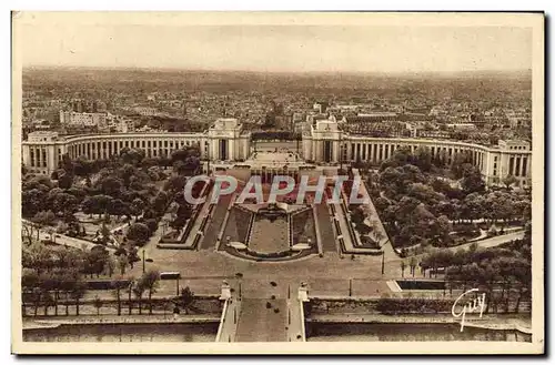 Cartes postales Paris Et Ses Merveilles Vue Generale Du Palais de Chaillot