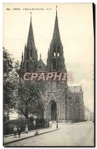 Cartes postales Paris L&#39Eglise Ste Clotilde