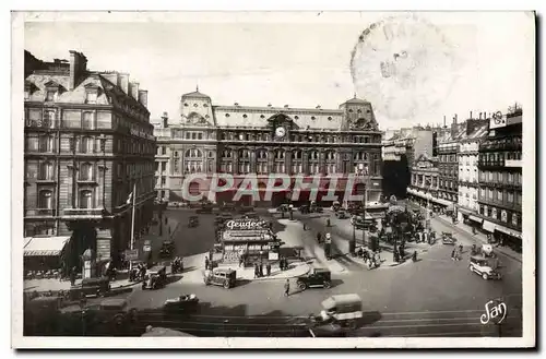 Cartes postales Paris LA Gare Saint Lazare Publicite Peugeot