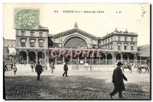 Cartes postales Paris La Gare De l&#39Est