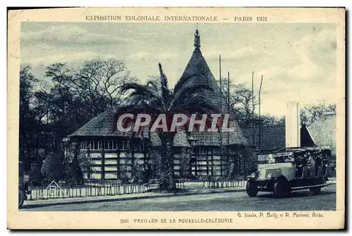 Cartes postales Paris Pavillon De La Nouvelle Caledonie Exposition coloniale internationale 1931