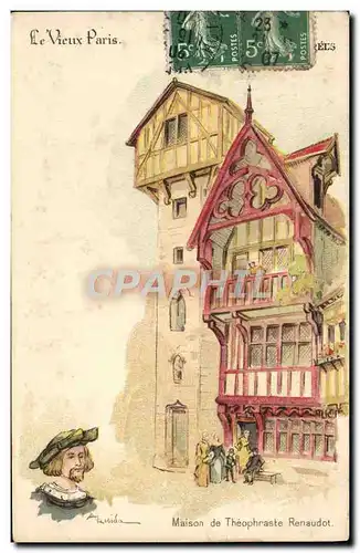 Cartes postales Paris Le Vieux Maison de Theophraste Renaudot